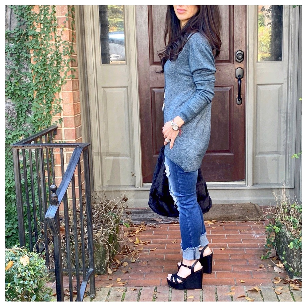 ✨LAST ONE✨PARIS✨Grey chic sparkly Gorgeous sweater - Picture 5 of 8